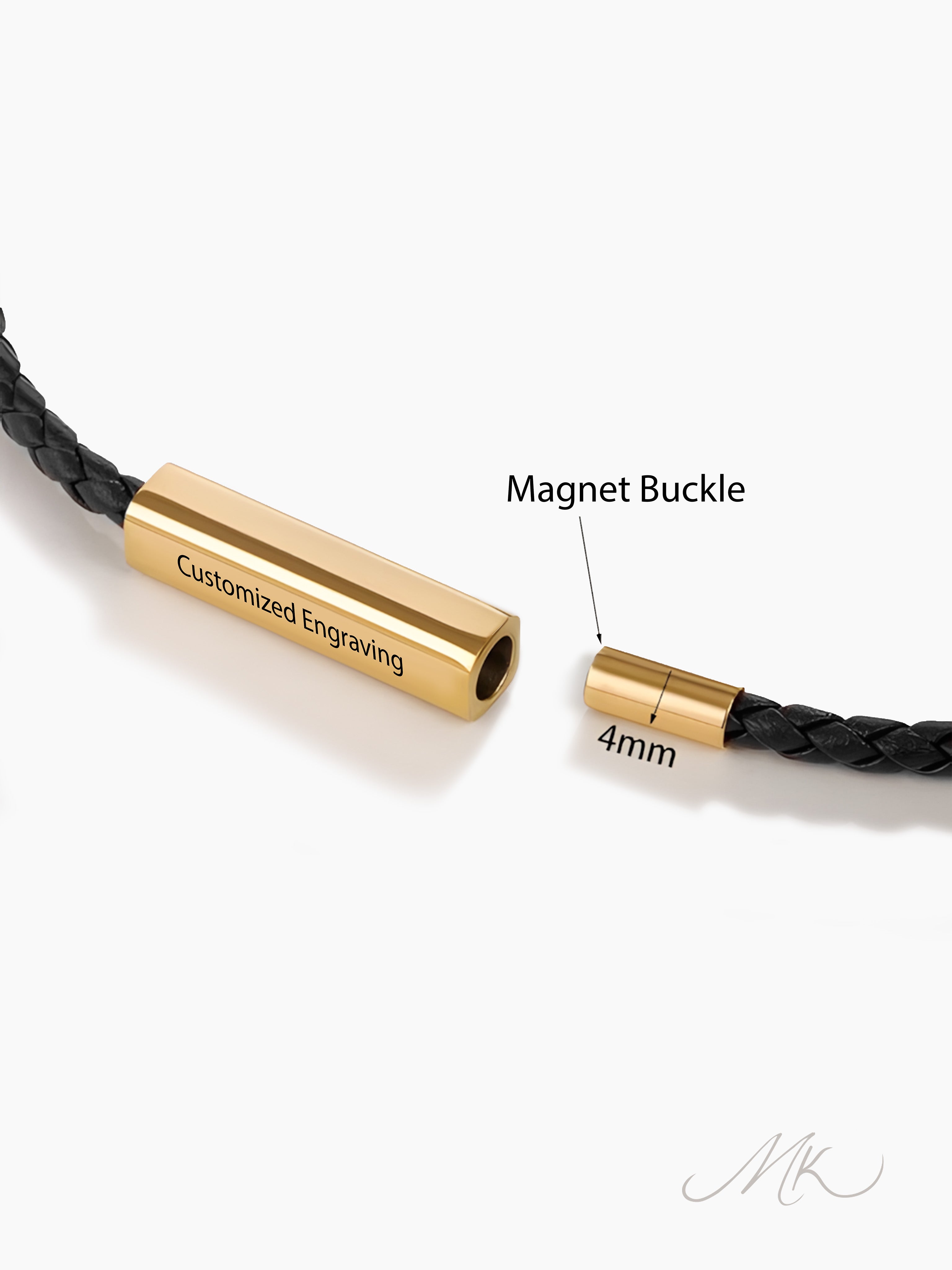 Magnet Mono-Loop Bracelet [ENGRAVABLE]