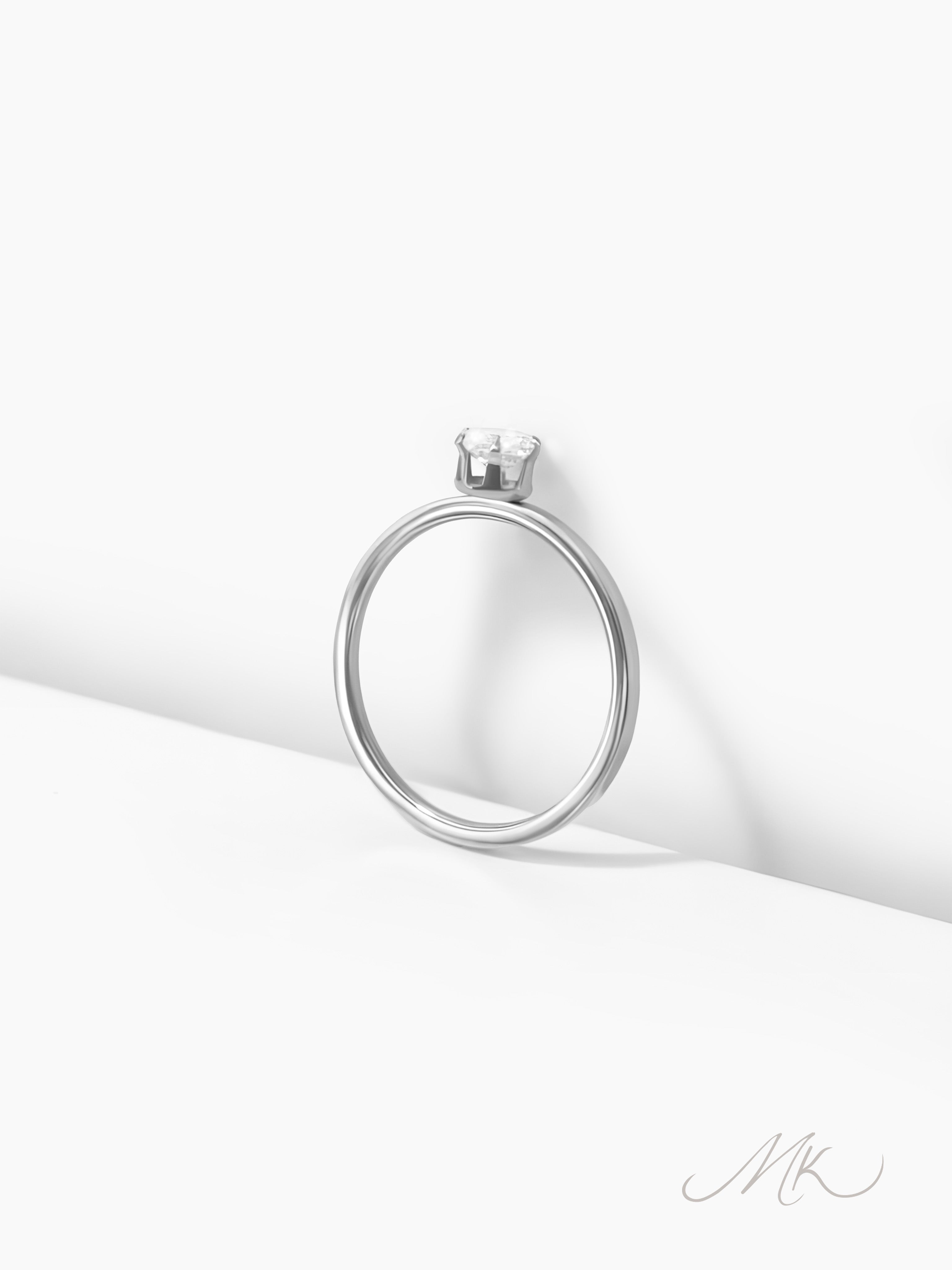 Simple Aurora Couple Ring [ENGRAVABLE]