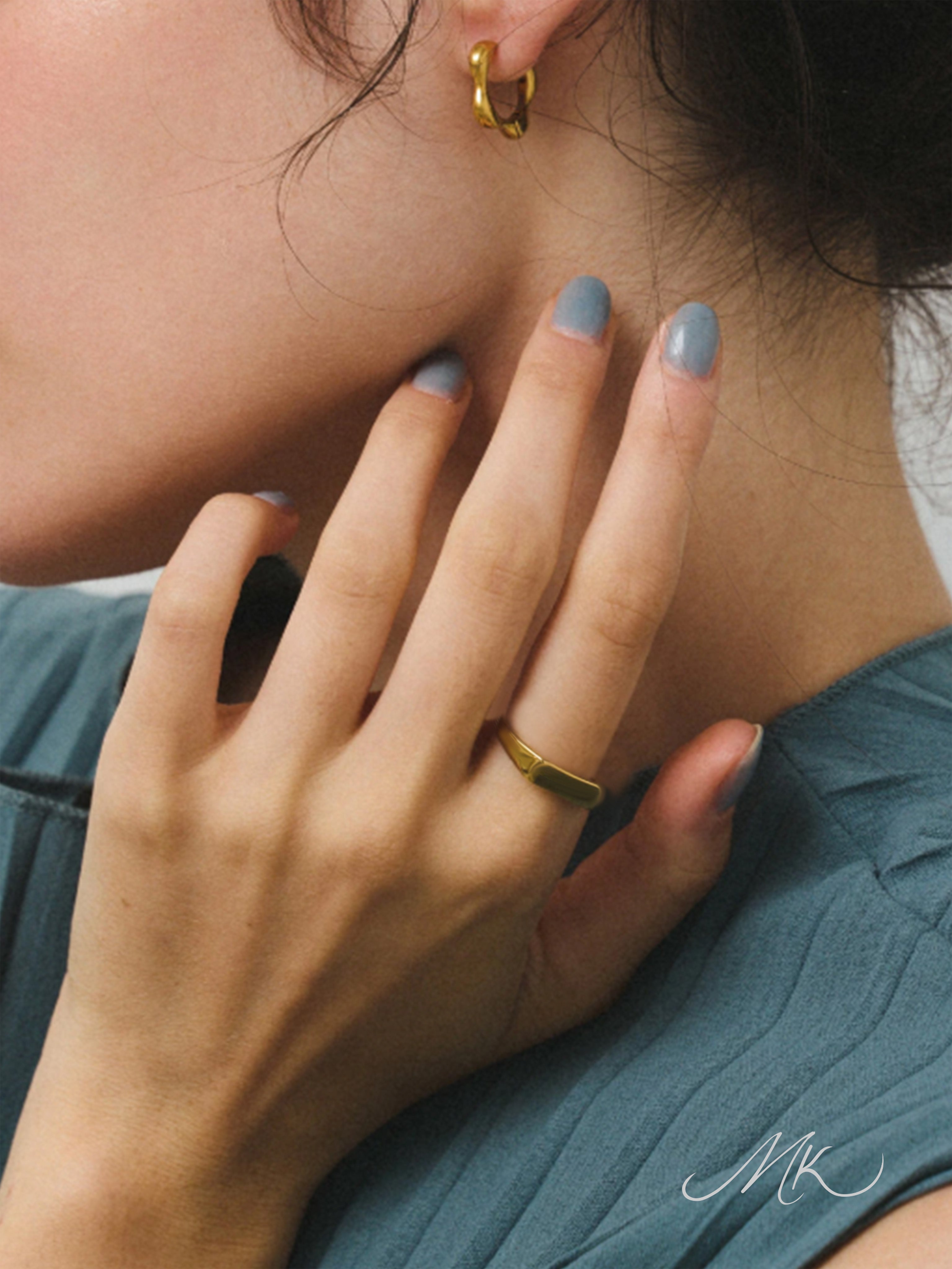 French Flat Top Ring [ENGRAVABLE]