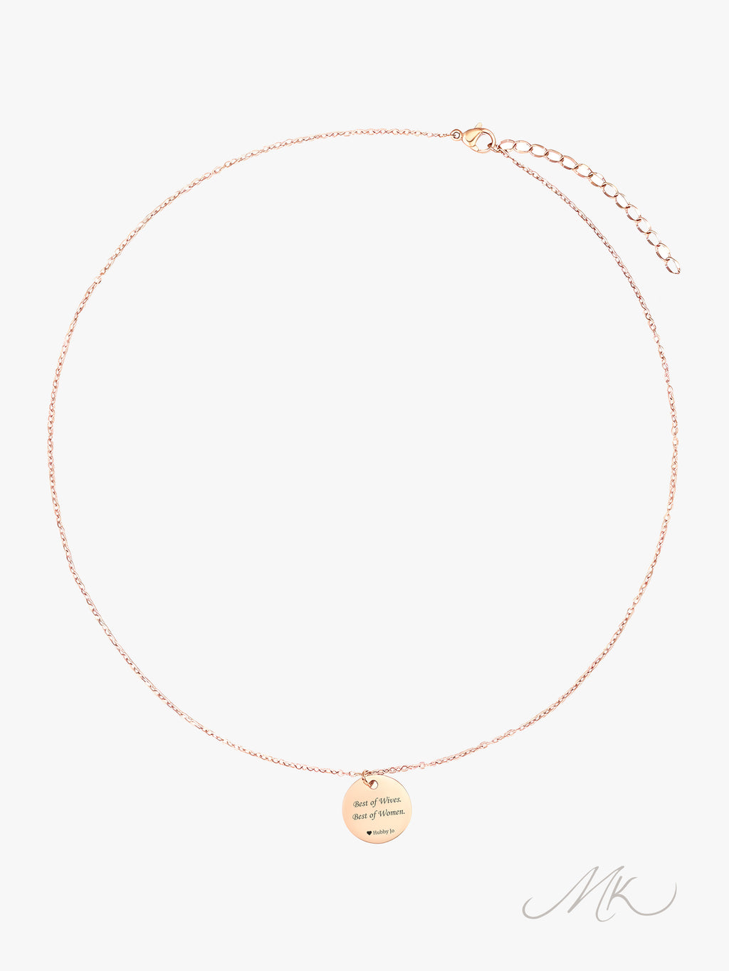 Pure Round Necklace [ENGRAVABLE]