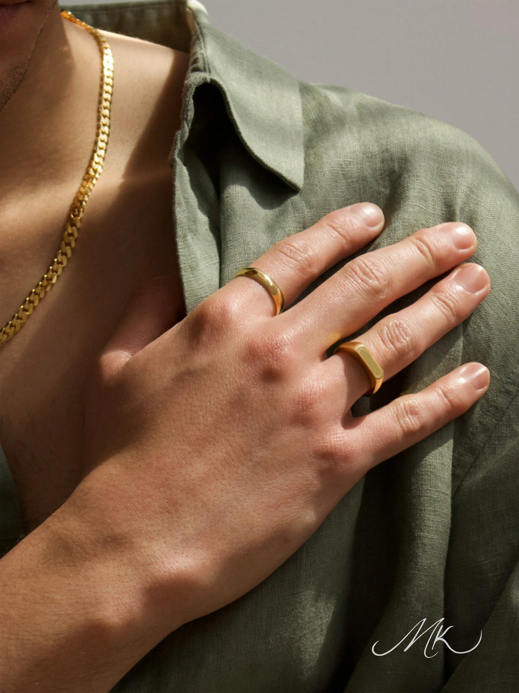 French Flat Top Ring [ENGRAVABLE]