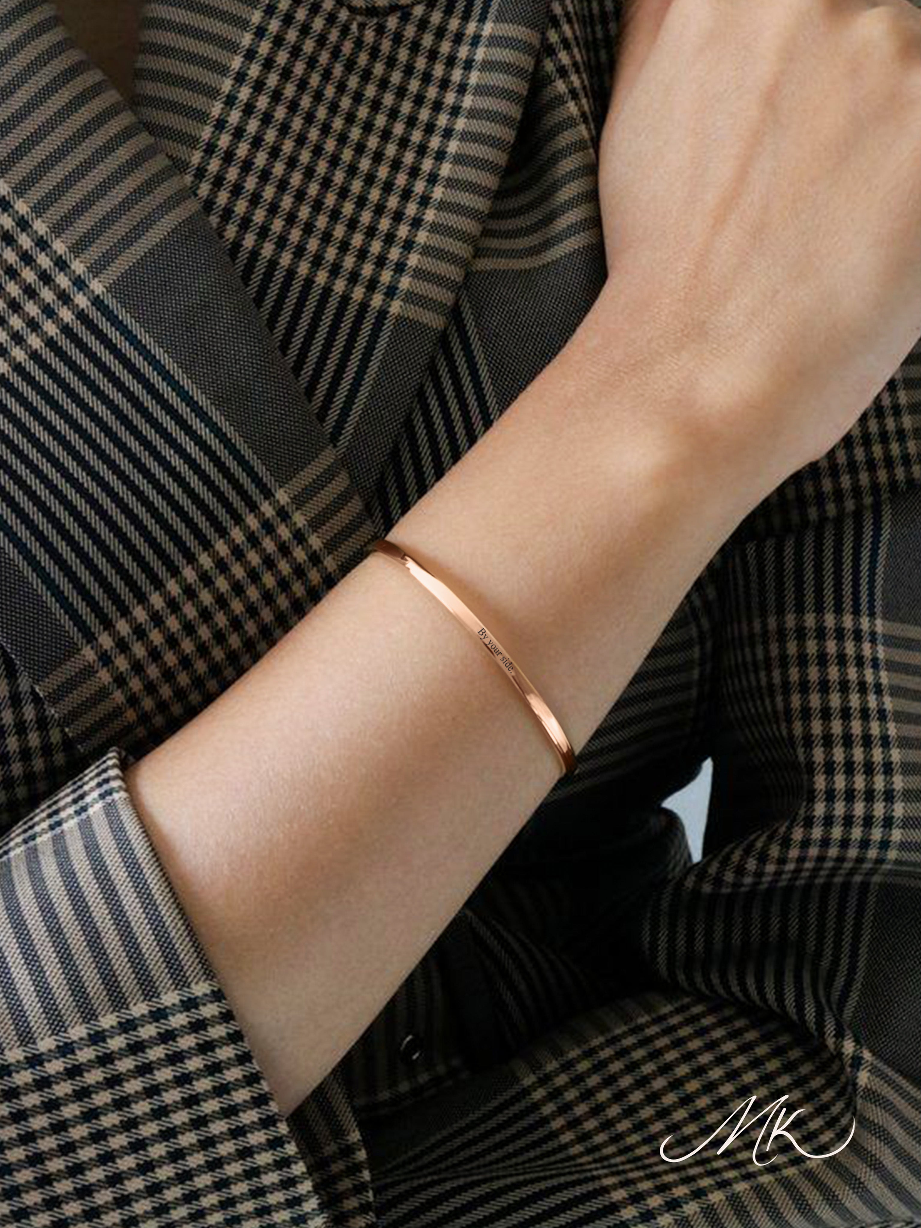 Korean Simplistic Bangle [ENGRAVABLE]