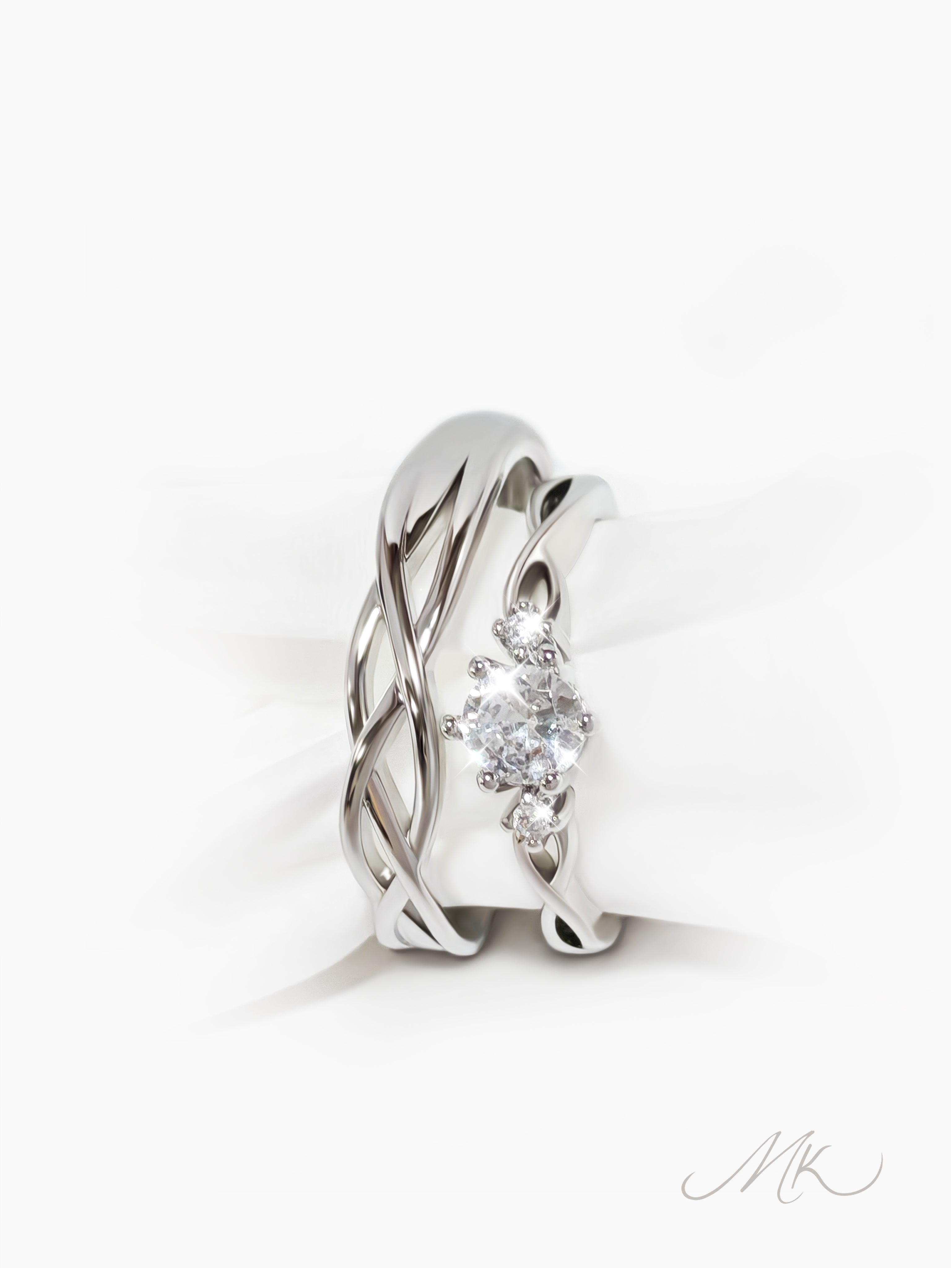 Briar Rose Ring [ENGRAVABLE]