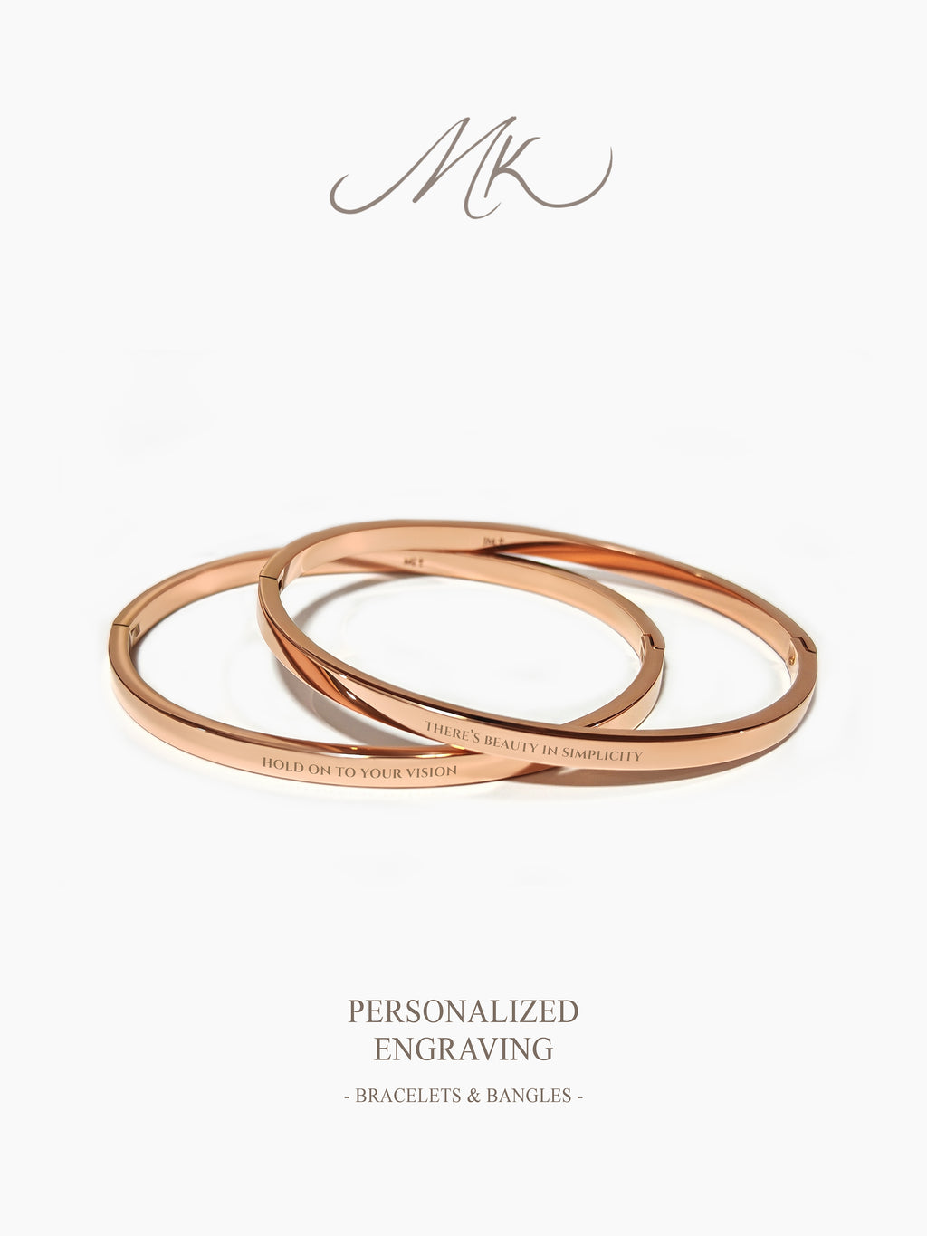 Korean Simplistic Bangle [ENGRAVABLE]