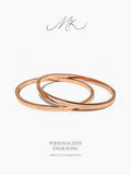 Korean Simplistic Bangle [ENGRAVABLE]