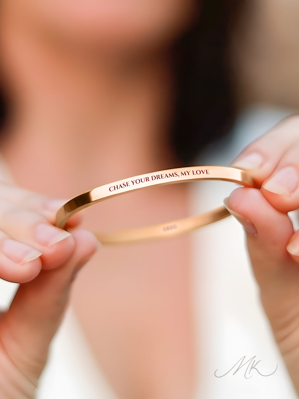 Korean Simplistic Bangle [ENGRAVABLE]