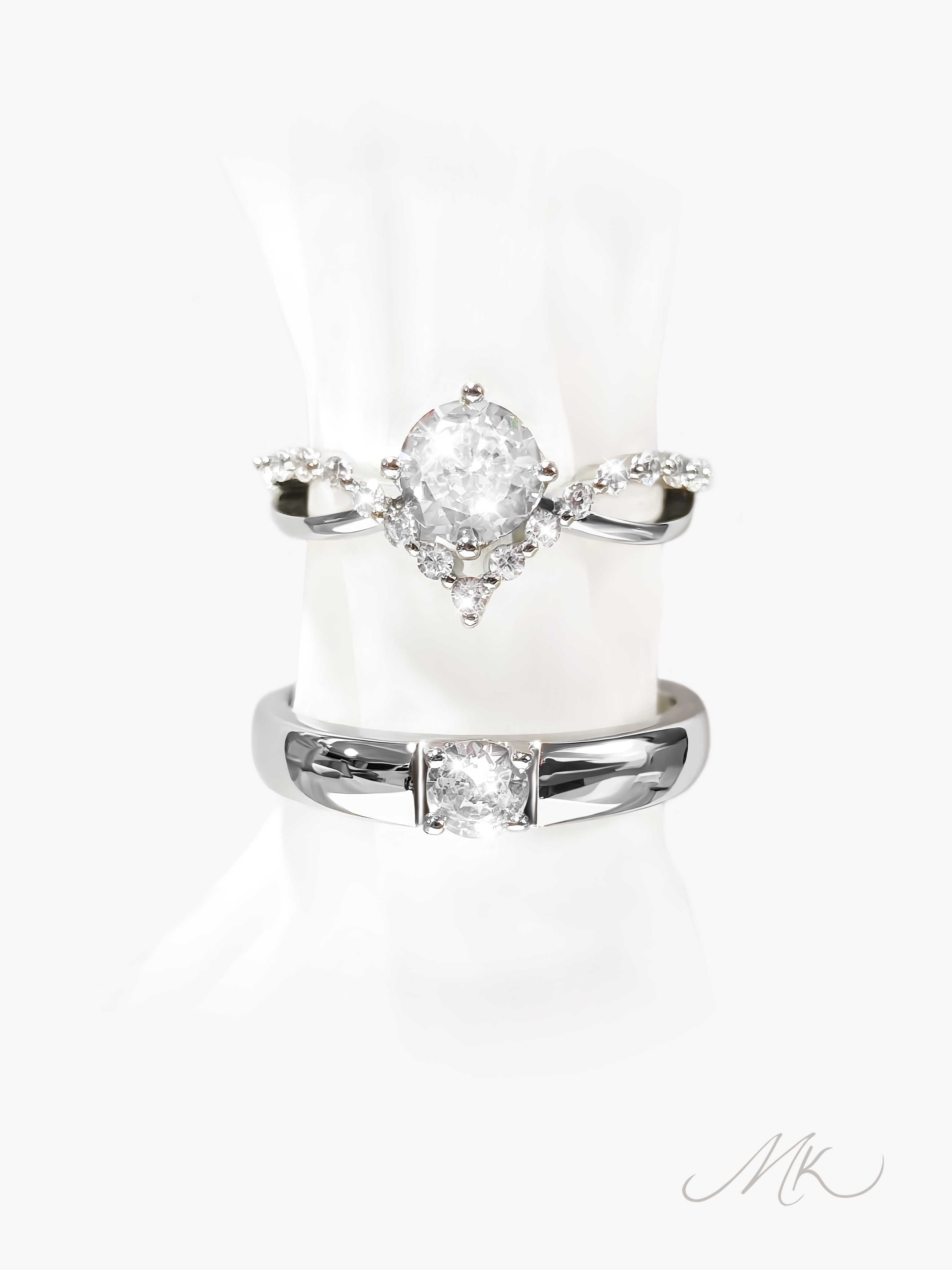 Swan Lake Ring [ENGRAVABLE]