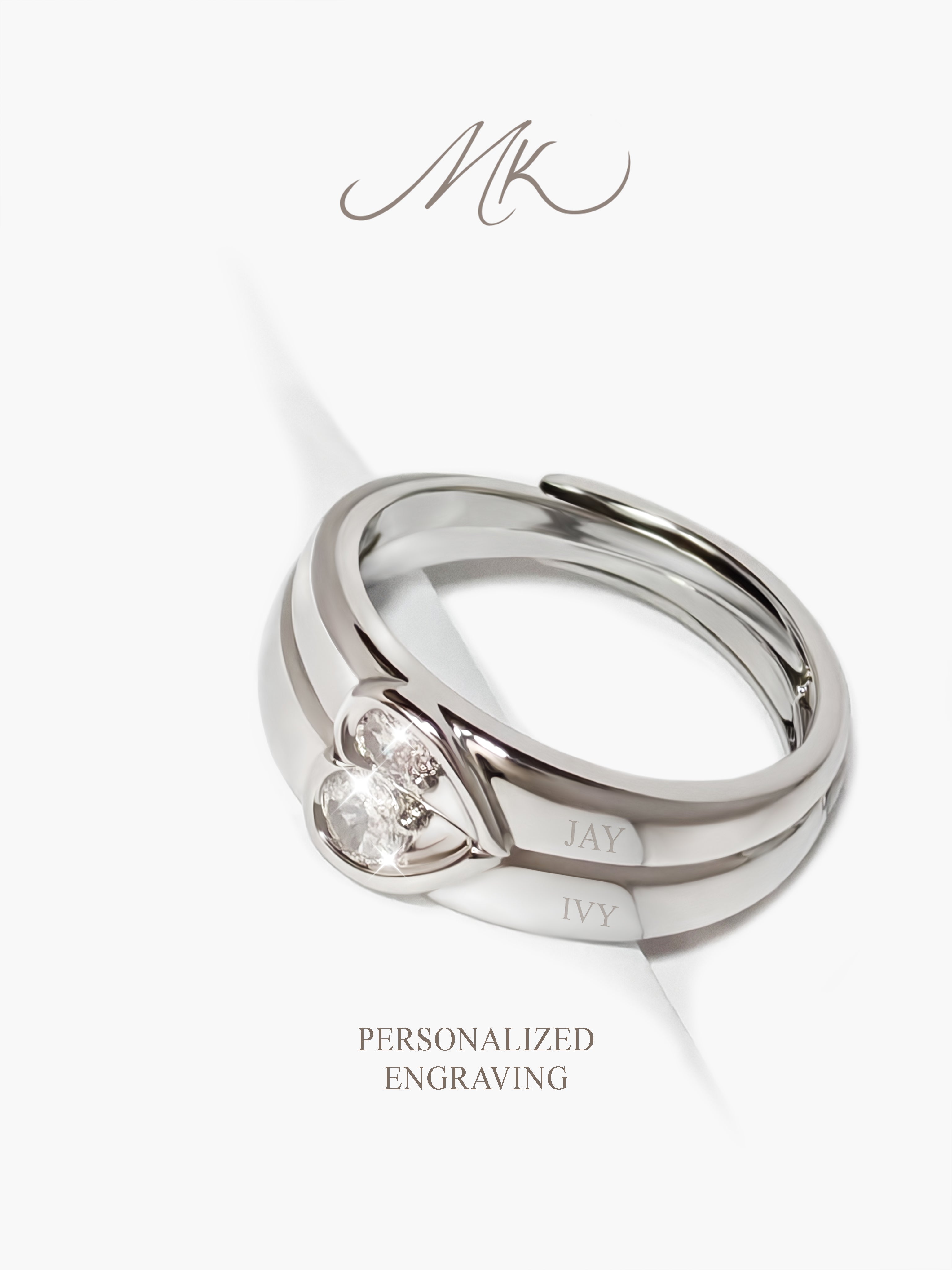 Promising Heart Ring  [ENGRAVABLE]