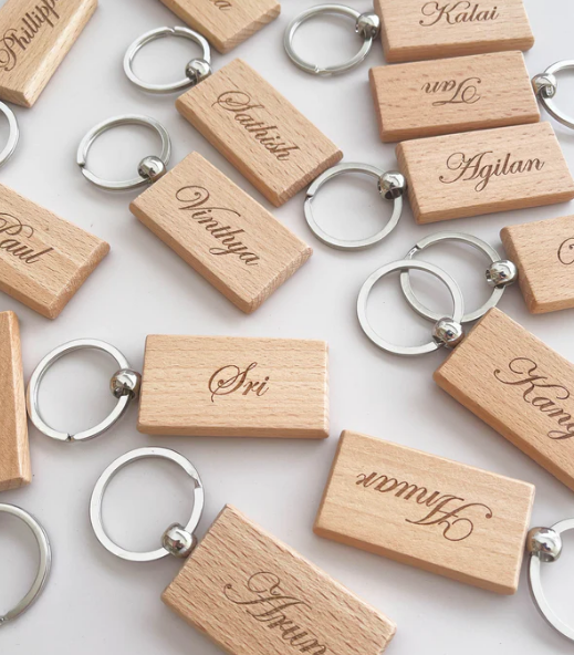 [ENGRAVABLE] Modern Keychain