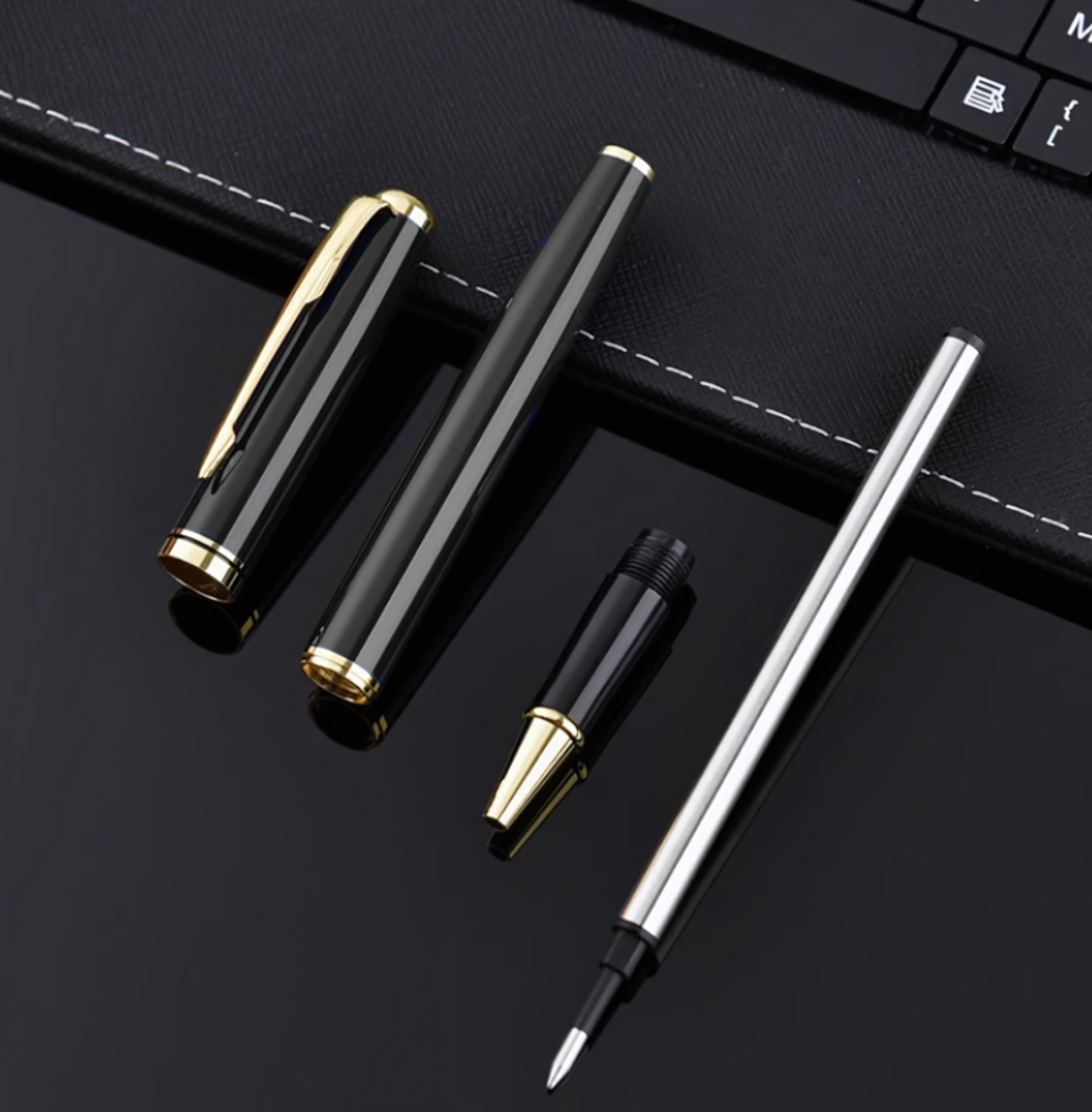 Black Chrome Signature Ballpoint Pen [ENGRAVABLE]