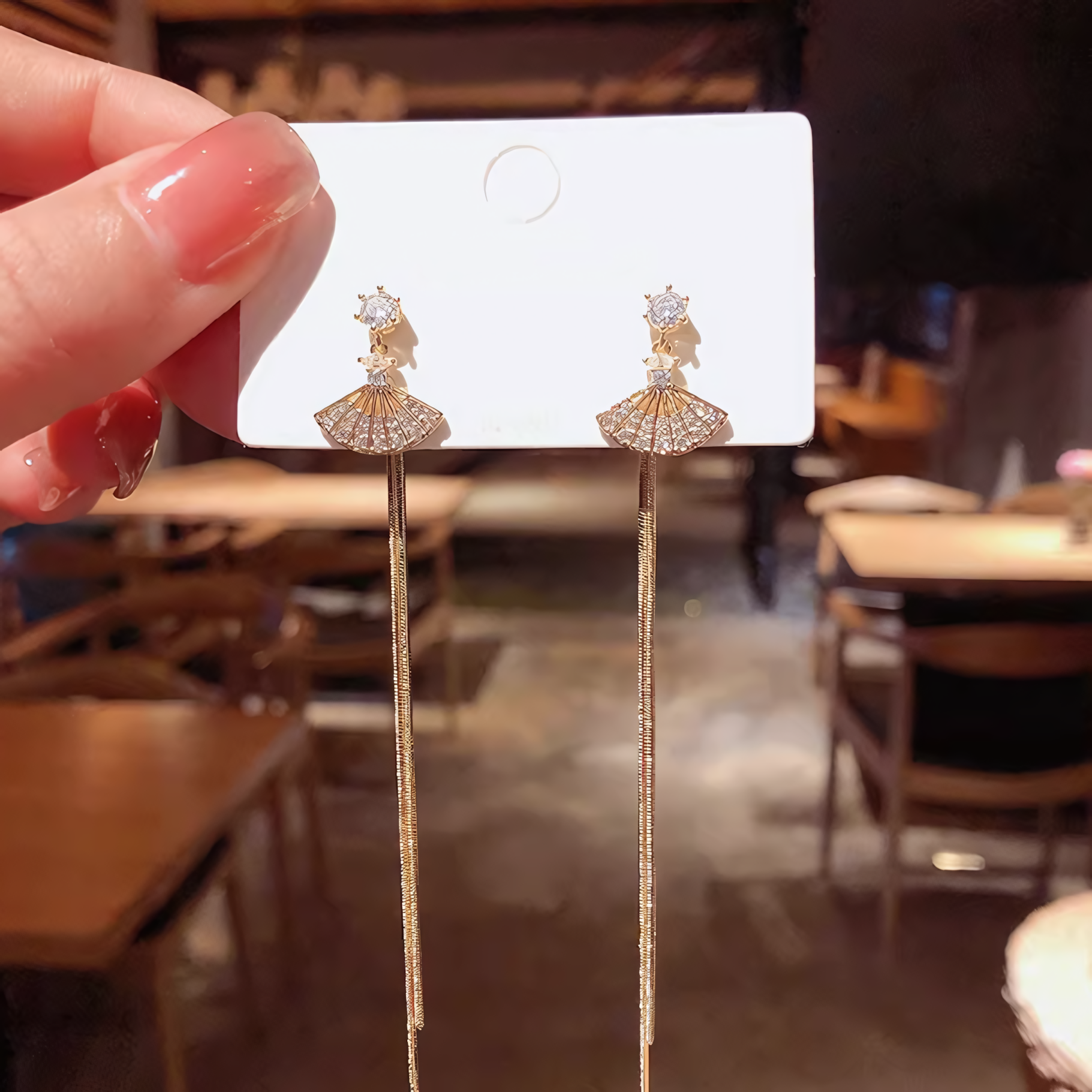 Korean Style Fan Earring